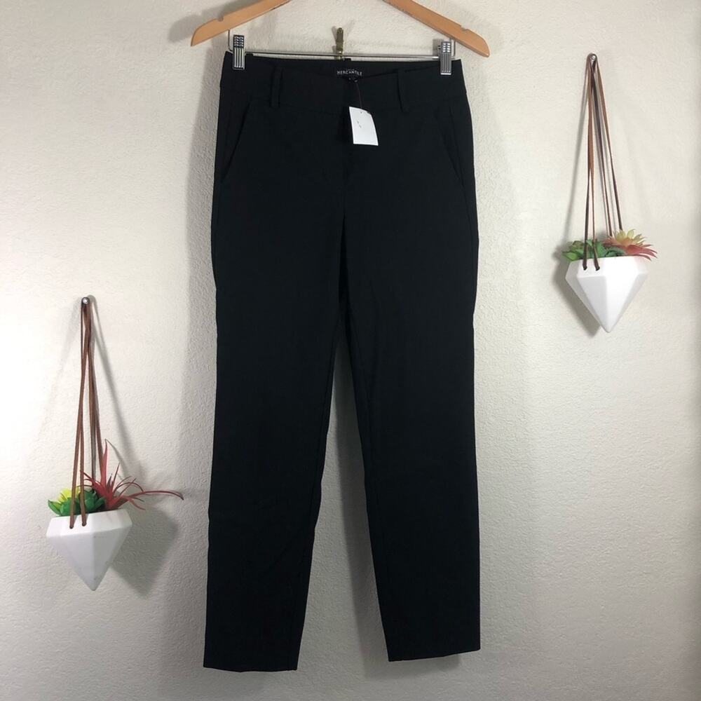 NWT J. Crew mercantile black cropped trouser pants